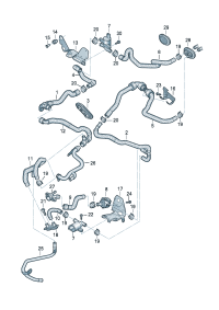 4H1819372AF-Coolant hose