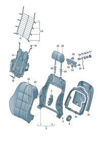 8KD881046L-Mount assy., back