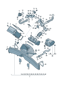 079145581T-Intercooler-w204/w204 Duct assy-air  D-26.07.2016
