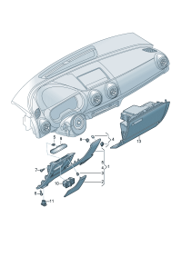 8VD863075A-Glove box (Driver seat)
