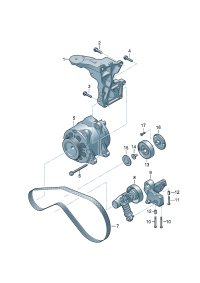 079903133AJ-Pulley assy-tension Piece  D  -03.12.2007
