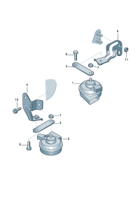 3DD951182-Bracket, signal horn