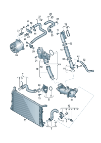 4G0121049AP-WATER HOSE