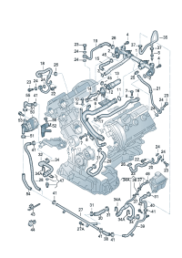 078121071CF-Coolant pipe For use in tropical countries Complete set of auto parts   F 4B-1-056 001 *