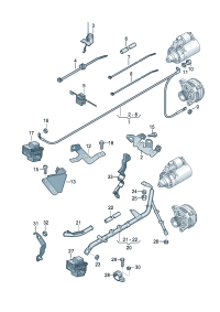 4L0971228AD-Harness, for starter & Alternator 3g  D  -28.05.2012