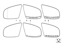 51167174981-Mirror glass lh