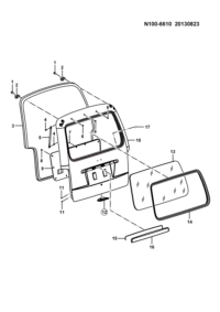 9036145-Hinge assy-rr dr