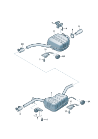 35D253609A-Muffler assy-rr