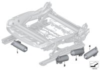 52107328706-Adjusting device-engine seat lengthways
