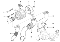 12311744460-Duct assy-air