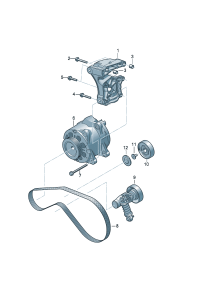 079903133AM-Pulley assy-tension Piece