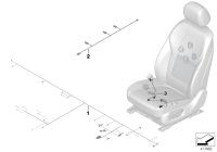 61129313538-Contact, repair module air bag seat