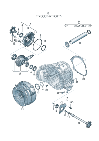 0BK409131A-Plate, final drive Porsche panamera: