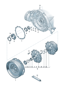 0CK141030N-Clutch, multi-disc Transmission, double clutch