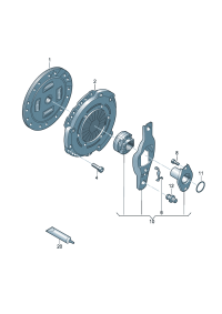04E141026A-Clutch pressure plate For use only: