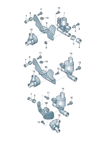 4H1820195A-Water pump Bracket  Add-contain position:   D-11.04.2011