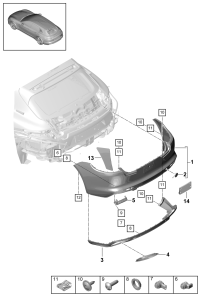 974807983Y-BUMPER COVER/718 CAYMAN