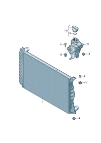4F0121251D-Radiator cooler & Oil cooler D  -28.07.2008