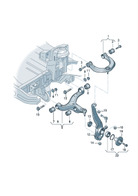 2H0407615B-WHEEL HUB-TOUAREG-2003-2009
