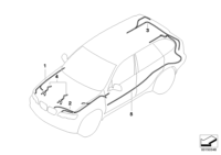 61116945296-Repair wire set frt lh