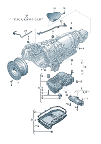 0D6398359-Pan, transmission oil Oil filter