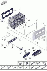 0PB103149B-GSKET CYL HEAD/SKD/AUD/SEAT/84