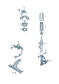 5N0412303-RUBBER BUFFER,SUS FRT LH/RH-Q3