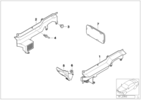 61138366683-Rail assy-wiring fr lh