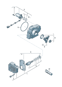 0BS598554C-All wheel drive control Repair kit unit