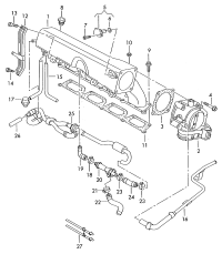 06A133783AT-RADIATOR HOSE W124/E200/E220