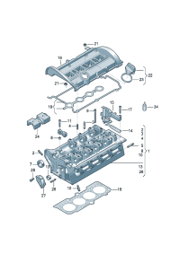 06A103469S-CYLINDER HEAD COVER/PT/TRG/Q7