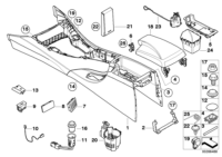 51169133804-Console assy-hood center