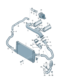4B0145805A-INTERCOOLER -W204/W212
