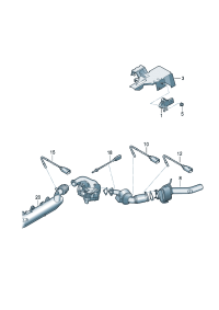 059906088A-Sensor, exhaust gas temperature (Before turbocharger)