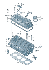 03L103383BN-GSKET CYL HEAD/SKD/AUD/SEAT/84