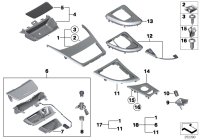 51167078567-Trim pre-select lever a/t