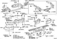 521530C040-STAY, REAR BUMPER SIDE, RH