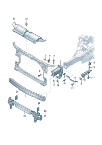 4G0807283-PORSCHE CAYENNE GUIDE LTRL RH