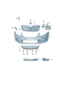 5ED853651B-GRILLE RADIATOR