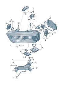 8U0941773-LED HEADLIGHT/718 BOXTER