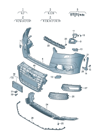 8XA807065A-COVER ASSY, PLASTIC
