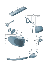 5N0945093B-Taillight & Lamp, fog  (For traffic only)