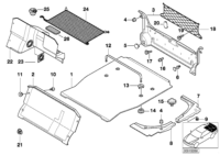51478208359-Band clip harn-trunk cush