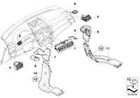 51453415359-Nozzle-finisher defroster lh