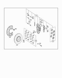 0004204700-BRAKE PAD SET REAR-S( W222)