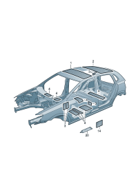 6Q0863882-Plate, absorber   Trim required