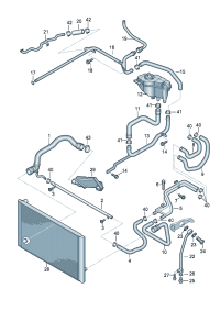 4E0121055C-WATER HOSE
