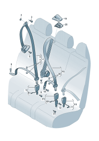4M0857805CV04-S/belt assy-tri Automatic unit  Check this item (black)