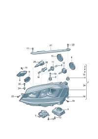 5GD941753A-Halogen double head lamp, Bulb sub-assy  D-14.03.2016