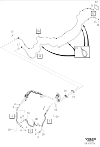 32226736-RADIATOR HOSE W124/E200/E220
